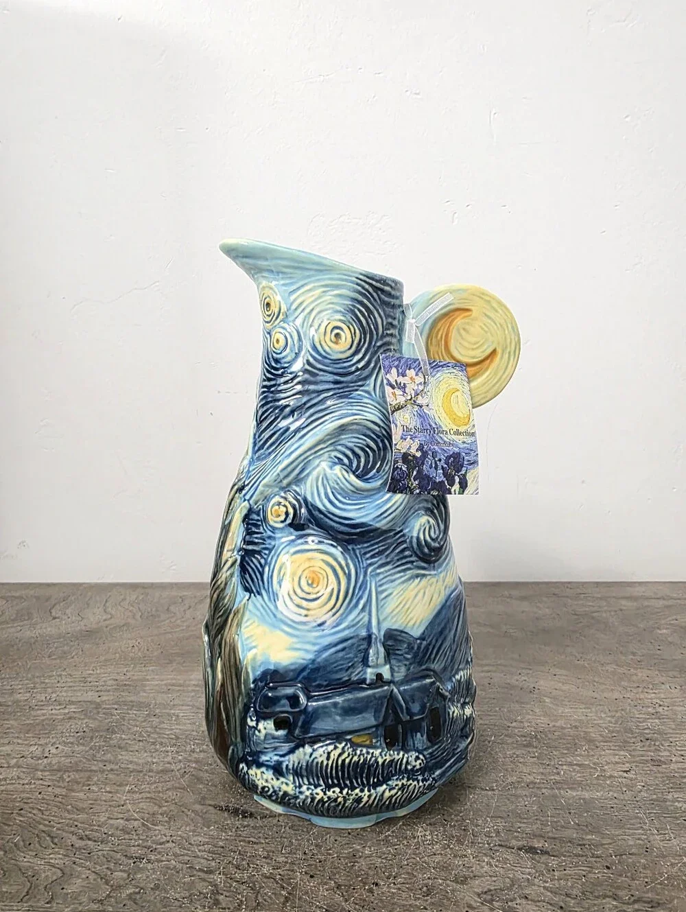 Corner Ruby Van Gogh The Starry Night Pitcher Vase Halloween Decor New
